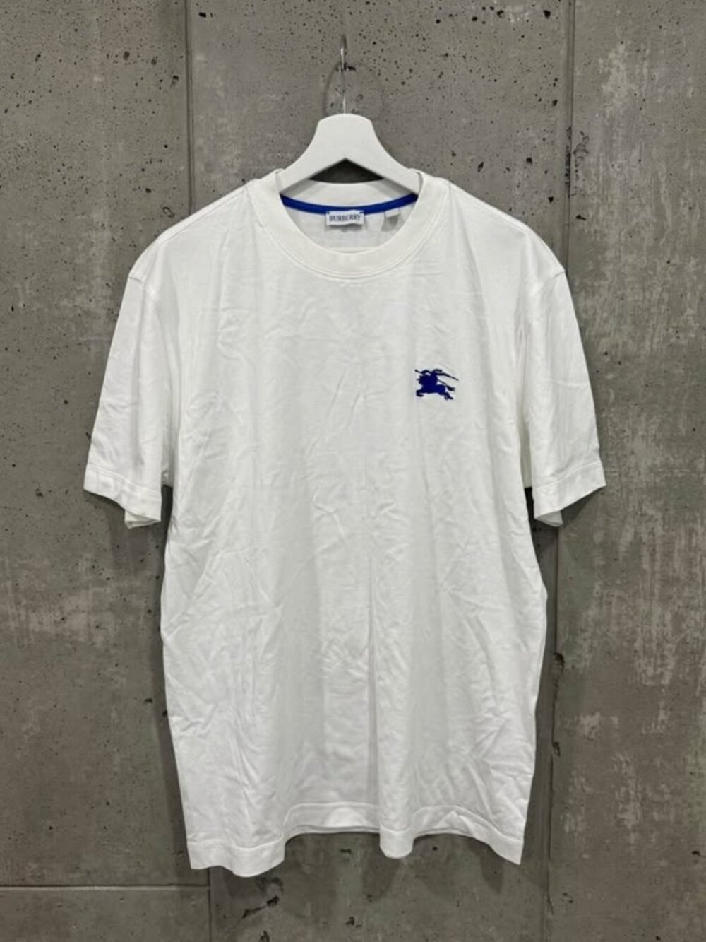 Burberry Men’s White Cotton T-Shirt Size L